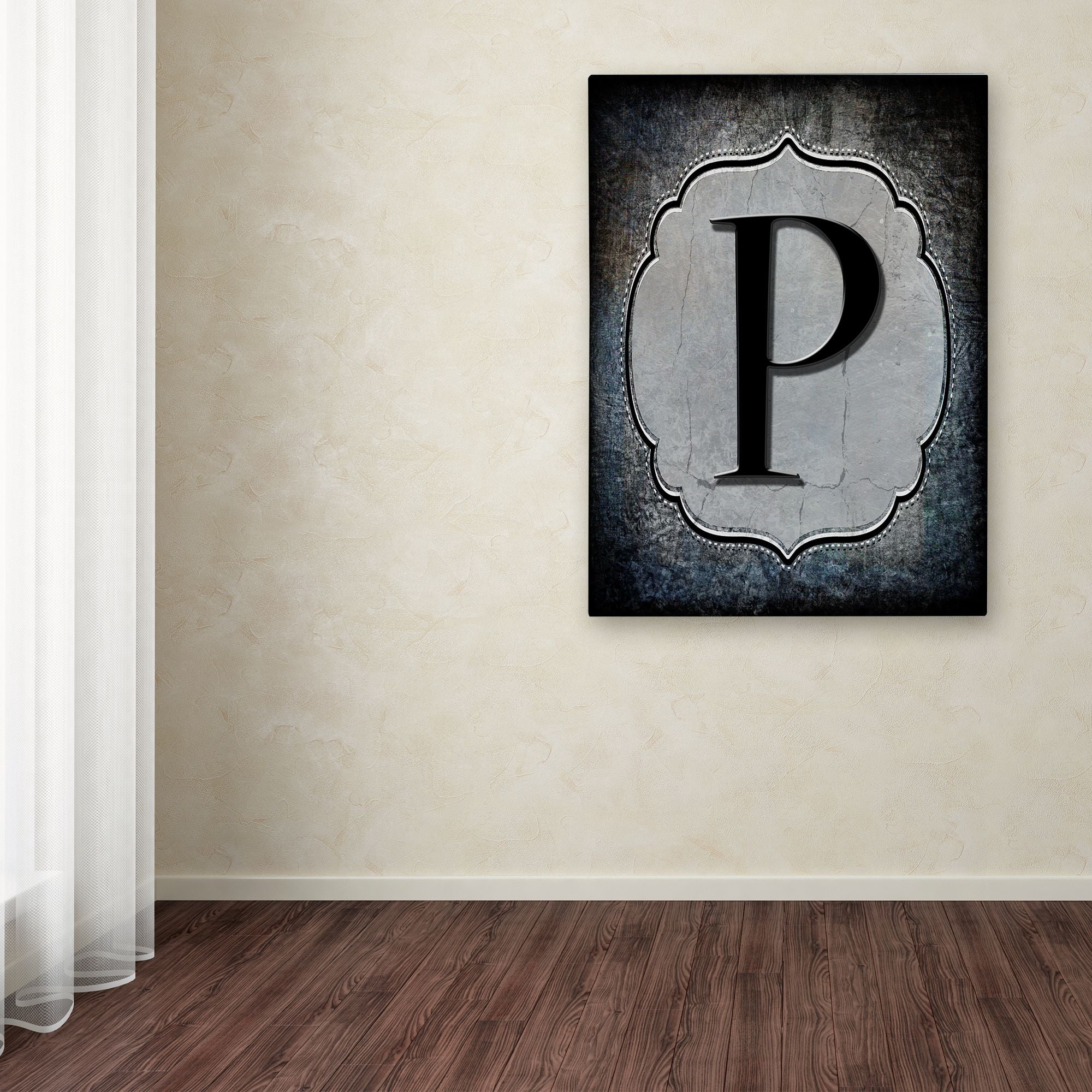 Trademark Fine Art 'Letter P' Canvas Art by LightBoxJournal