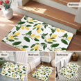 thumbnail image 5 of Lemons Leaves Entryway Rug 2'x3'&nbsp; Non Slip Front Door Mats, Summer Fruits Floral Botanical Entrance Rugs Indoor Outdoor Carpet, Washable Floor Mats Small Area Rug for Bedroom Kitchen, 5 of 8