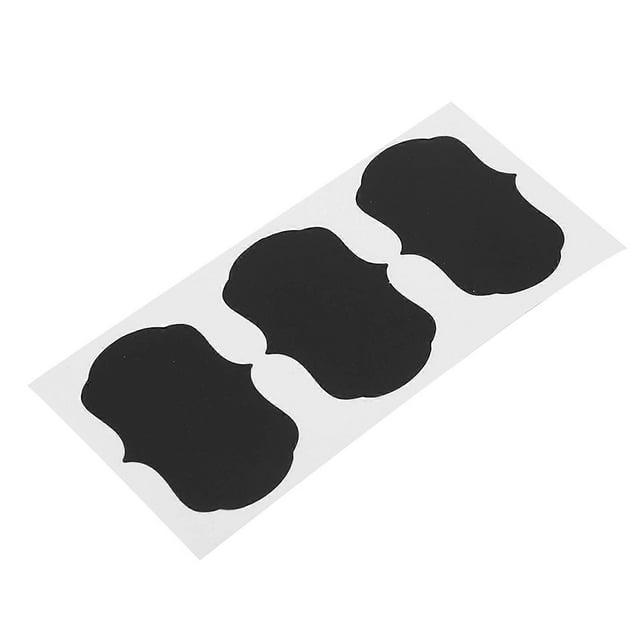 Lot de 36 étiquettes autocollantes en ardoise pour pots de cuisine, bouteilles, organisateurs, tableau noir