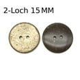 thumbnail image 2 of 100pcs/set Natural Coconut Shell Buttons Knitting DIY Handmade for Jacket Jeans Clothing suits Scrapbook 2 Holes15MM, 2 of 8