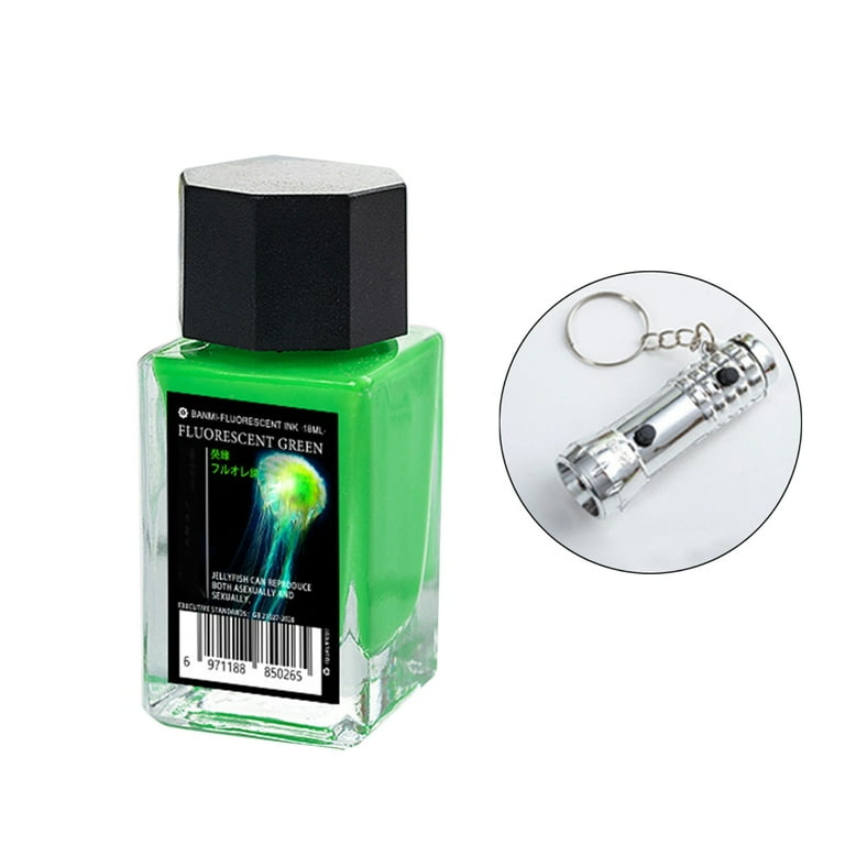 Invisible Ink with UV Light for Dip Pen Glass Dip 18ml Colored