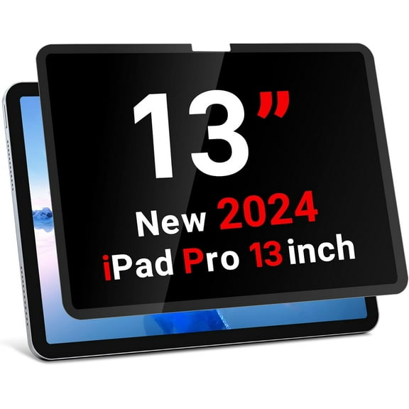 IPad Pro 13 Inch M4 Privacy Screen, Removable and Reusable Ipad pro 13 Inch 2024 Privacy Screen, 30- Degree Anti-Spy Privacy Filter, Anti-Glare, Blue Ray Reduction, Matte Finish