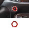 thumbnail image 3 of 2Pcs Car Engine Start Stop Button Cover Trim Ring Aluminum Alloy Decorative Frame Sticker Interior Accessories, 3 of 3