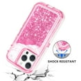 thumbnail image 4 of YUNOVA for iPhone 14 Plus Case Glitter Floating Liquid Shiny Quicksand Case for Women Girls Heavy Duty Shockproof Protective Case Hard PC Bumper Soft TPU Cover for iPhone 14 Plus, 4 of 7