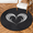 Multicolour 1, variant on CURLYOOT Round Rug 3ft Black And White Heart Area Rug, Washable Circle Mat Non Slip Floor Carpet Mat, Soft Indoor Rugs for Entryway Living Room Dining Room Bedroom