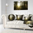 thumbnail image 1 of Early Morning Sun in Misty Forest - Landscape Photography Canvas Print, 1 of 3