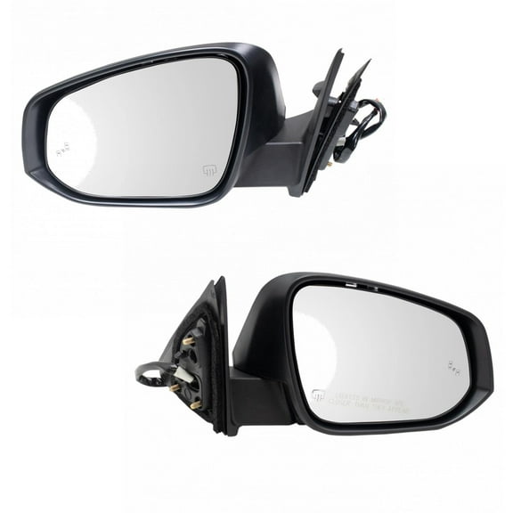 TRQ Mirror Power Heated Turn Signal Blind Spot PTM Pair for Highlander MRA09871 Fits select: 2017-2019 TOYOTA HIGHLANDER