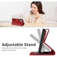 thumbnail image 5 of Case for iPhone 16 Plus Wallet Case, iPhone 16 Plus Case Leather with Strap Card Holder Magnetic Kickstand Shockproof Protective Case for iPhone 16 Plus 6.7 inch Life Tree Red, 5 of 14