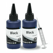 200ml Black Dye Ink for Canon Ink Cartridge PG-243 CL-244 PIXMA MX492 MG2520 MG2522 With Refill Instructions