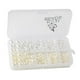 thumbnail image 2 of Lote de 1000 piezas de cuentas redondas sueltas con apariencia de perlas para decoración de uñas. blanco y beige SIN AGUJERO, 2 of 9