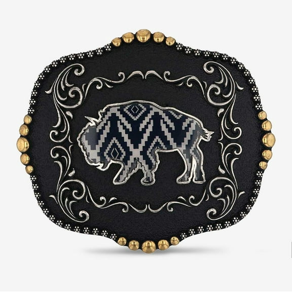 Montana Silversmiths Midnight Buffalo Attitude Buckle