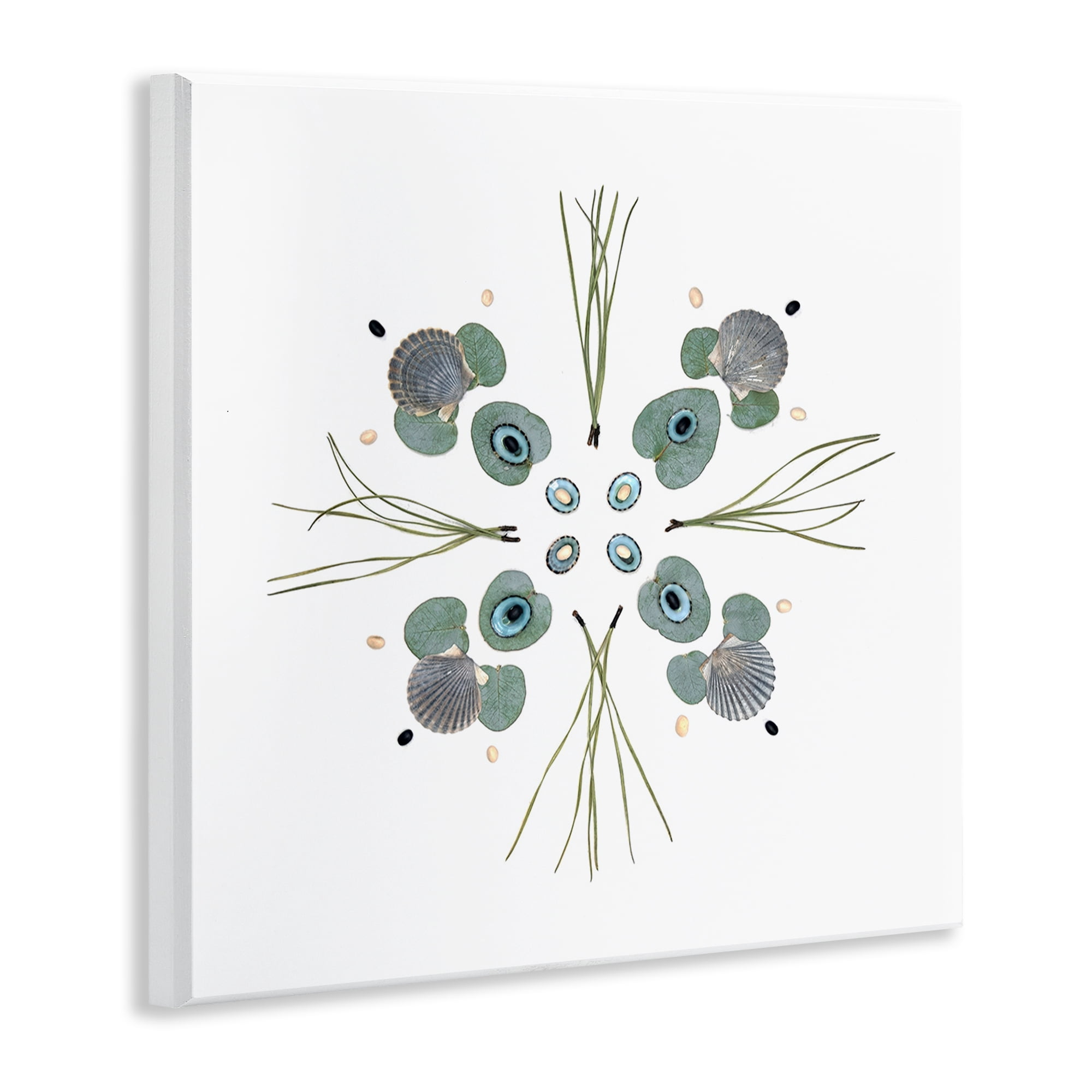 Stupell Industries Seashell & Leaf Symmetry Wall Plaque Art, design by Beth Adoette