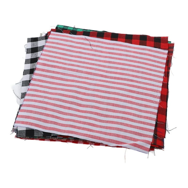 Tela A Cuadros, Tela Acolchada De Algodón De Primera , Suave, Transpirable, Amplia Aplicación, Colores Ricos, 9,8 X 9,8 Pulgadas, Para Delantales, Guantes, Bolso