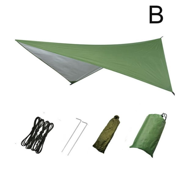 Outdoor Waterproof Camping Hammock Tent Canopy Rain 2023 Awning Fly E0U6