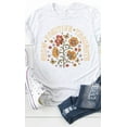 thumbnail image 4 of Retro Grow Positive Thoughts Floral Graphic Tee T-Shirt, 4 of 5