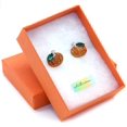 thumbnail image 4 of Small Cute Happy Halloween Fall Thanksgiving Pumpkins Post Stud Pierced Earrings, 4 of 4