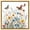Gold Frame, variant on Garden of Fluttering Canvas Floral Wall Decor by Art Remedy, Gallery Wrapped, 12 x 12