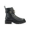 thumbnail image 4 of Karl Lagerfeld Paris Womens Maeva  Embellished Leather Combat & Lace-Up Boots, 4 of 5