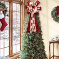 thumbnail image 4 of Christmas Large Ribbon Bows Bowknot Christmas Tree Pendant 2021  Party Home Decor New Year Decoration Accessory, 4 of 5