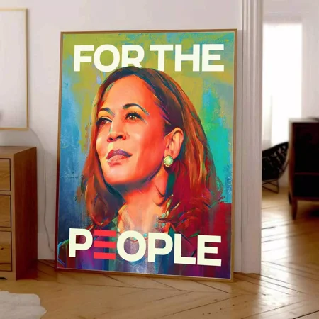 POSTER Ka ma la Ha rris For The People 2024 Election President Retro Poster UNFRAMED