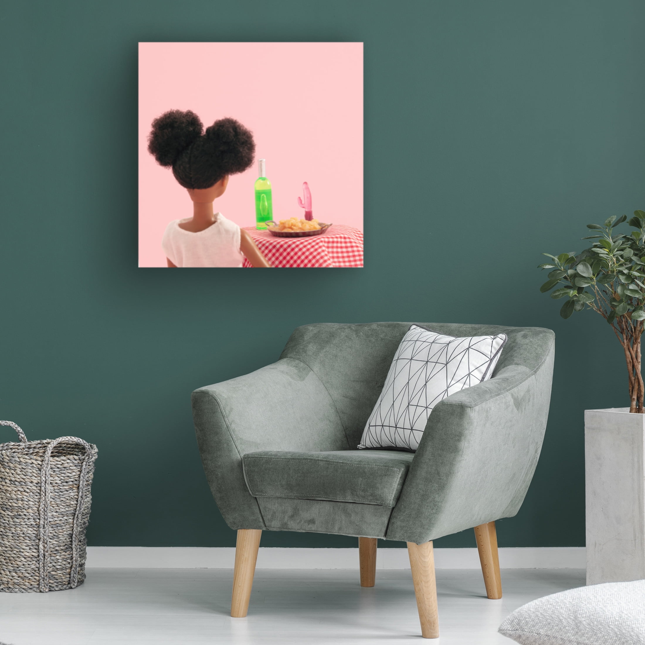 Canvas Wall Art - Julia Ramiro 'Just You And I.1' Wall Art for Living Room, Bedroom, or Office Décor by Trademark Fine Art - 24 x 24 Inches