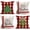 Red Plaid Xmas, variant on Set of 4 Red White Buffalo Check Plaids Pillow Covers Merry Christmas Green Trees Jingle Bells Holly Mistletoe Rustic Farmhouse Decorative Throw Pillow Cases Cotton Linen 16x16 Inch