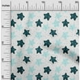 thumbnail image 2 of oneOone Silk Tabby Aqua Blue Fabric Kawai Sewing Craft Projects Fabric Prints By Yard 42 Inch Wide-D2, 2 of 5
