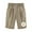 Khaki, variant on Viikei Womens Shorts Plus Size Women's Summer Print Five Points Large Size Cotton Linen Pants Casual Pants