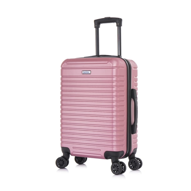 Luggage InUSA Deep, para equipaje de mano, 20 pulgadas, cara dura, color oro rosa