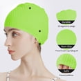 thumbnail image 3 of Gorro de natación Gorro de silicona elástico con forma de gota de agua para hombres y mujeres, 3 of 7