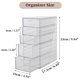 thumbnail image 4 of Organizador de Accesorios para el Cabello Unique Bargains Caja de Almacenamiento de Cajones de Múltiples Capas con 5 Cajones Transparente, 4 of 7