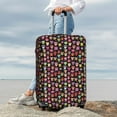 thumbnail image 7 of Logiee Colourfull Owl Print Travel Luggage Cover,Suitcase Protector, Washable Elastic Suitcase Baggage Cover,Closure for Wheeled Suitcase Fit 18-32 Inch Luggage-X-Large, 7 of 7