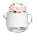 thumbnail image 1 of Humidificador de piedra de sal Ticfox 360 ml forma de tetera difusor de aceite esencial blanco, 1 of 5