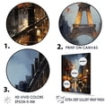 thumbnail image 3 of Designart "Parisian Boulevards With Eiffel Tower" France Floater Framed Canvas Prints, 3 of 5