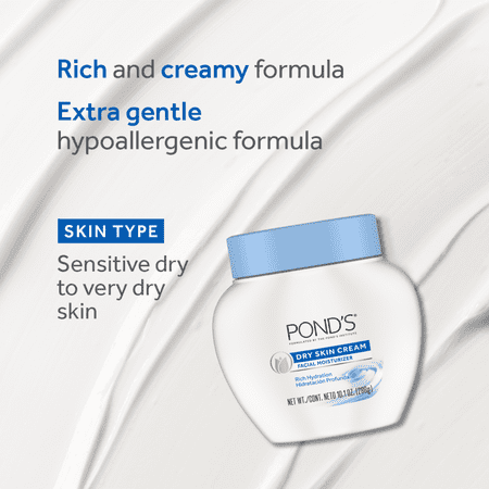 POND'S Dry Skin Cream Face Moisturizer for Women, 6.5 oz