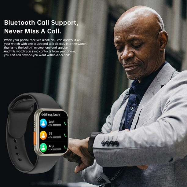 Reloj Inteligente 8 Ultra Para Apple Watch IWO NFC Smartwatch Series 8 Llamada Bluetooth 2.0 Pulgadas De Fitness Inalambrico Walmart en linea