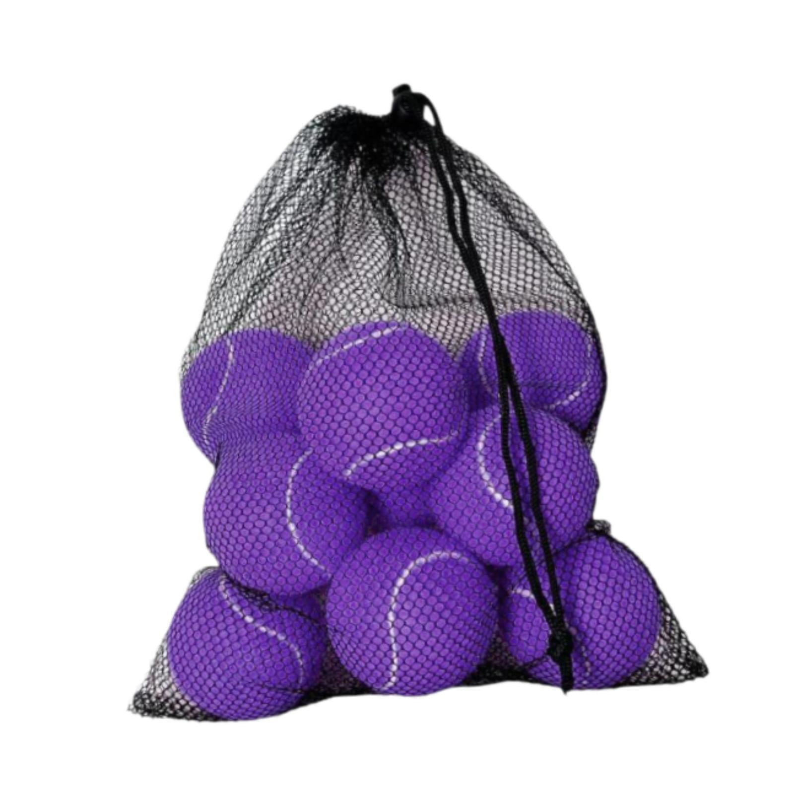 Baoblaze 12 Pieces Tennis Balls 64mm Dia Playing Balls for Games Indoor Entertainment