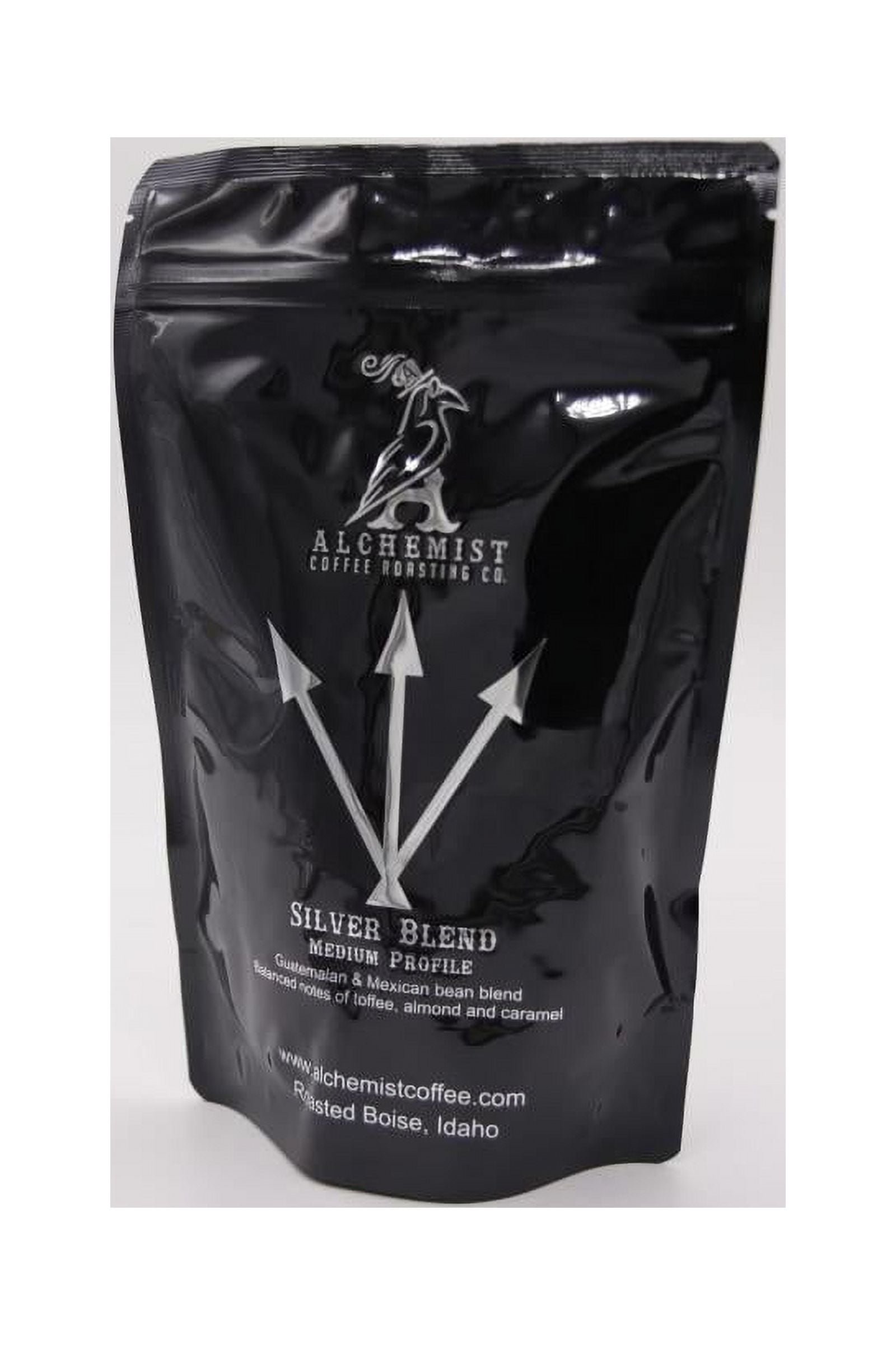 Alchemist Coffee Organic Silver Blend Whole Bean Coffee, Medium Roast, Naturally Caffeinated