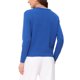 thumbnail image 3 of Suéter abierto Inspire Chic para mujer, sin cuello, con botones, estilo casual de negocios, cárdigan de punto grueso, talla XS, azul real, 3 of 6