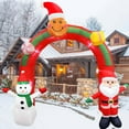 thumbnail image 4 of GVDV 9 FT Christmas Inflatables Archway, Santa Claus & Snowman Rainbow Archway for Outdoor, Lawn, Garden, Yard, Party Holiday Decorations, 4 of 7