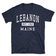 thumbnail image 1 of Lebanon Maine Classic Established Men's Cotton T-Shirt, 1 of 1