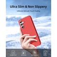 thumbnail image 5 of [3 in 1 for Samsung Galaxy A54 5G case, with 2 Pack Screen Protector, Camera Protection，Liquid Silicone Slim Shockproof Protective Phone Case [Microfiber Lining] (Red), 5 of 12