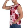thumbnail image 3 of Kdxio Rose for Men's Muscle T-shirt,Sleeveless for Workout Running Athletic Gym Lounge Casual, 3 of 7