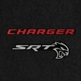 thumbnail image 2 of Lloyd Mats LogoMat Custom-Fit Carpet Trunk Mat for 2021-2023 Dodge Charger w/Subwoofer, Charcoal, 2 of 4