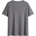thumbnail image 3 of MORTTIC Women's V-Neck Short Sleeve T-Shirt, Casual Summer Top with Letter & Graphic Print, Stylish & Comfortable Everyday Wear, 3 of 5