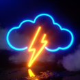 thumbnail image 1 of Letrero de neón acrílico con iluminación en forma de nube - Decoración de pared LED - Alimentación por batería o USB - Para dormitorio, habitación infantil, bar, fiesta, Navidad, 1 of 5
