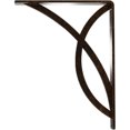 thumbnail image 4 of Ekena Millwork 1 1/2"W x 7 1/2"D x 10"H Miller Wrought Iron Bracket, (Single center brace), Antiqued Bronze, 4 of 9