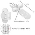 thumbnail image 2 of Silicone Suction Two-Cup Shower Head Holder Handheld Showerhead Bracket Adjustable Shower Holder Removable Wall Mounted Bathroom Tools 2PCS, 2 of 5