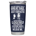 thumbnail image 1 of BETHEGIFT Regalos para papá de hija, hijo, niños – Regalos para papá para Navidad, Día del Padre – Regalo para papá – Regalos de cumpleaños para papá – Vaso para papá de 20 oz, azul marino, 1 of 5