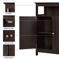 thumbnail image 6 of Alden Design Bathroom Storage Cabinet w/Adjustable Shelf, Espresso, 6 of 10